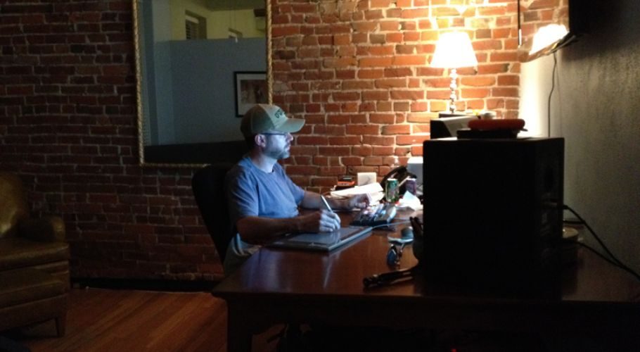 Fundraising trailer edit session