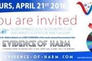 Canadian debut of Evidence of Harm 04-21-2016