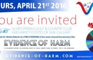 Canadian debut of Evidence of Harm 04-21-2016